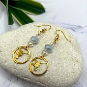 Vintage Wild Bryde Hummingbird Drop Earrings.